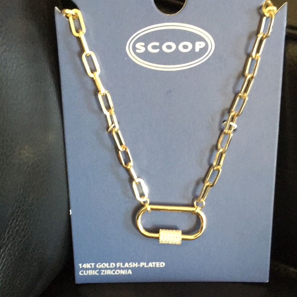 14 KTgold flash plated , cubic zirconia chain